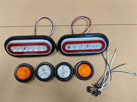 xj metal tail light housings|Pair of Tail Light Housings with LED Light kit for 1984.